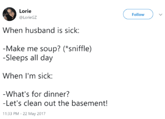 Hilarious Posts About ‘Man Cold’ That You’ll Understand If Your Husband Has Ever Been Sick