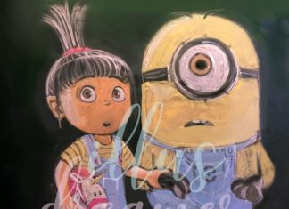 Students Create Amazing Drawings On Chalkboard Only to Erase Them