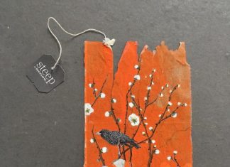 Artist Draws on Used Tea Bags, Using Them as Her Diary