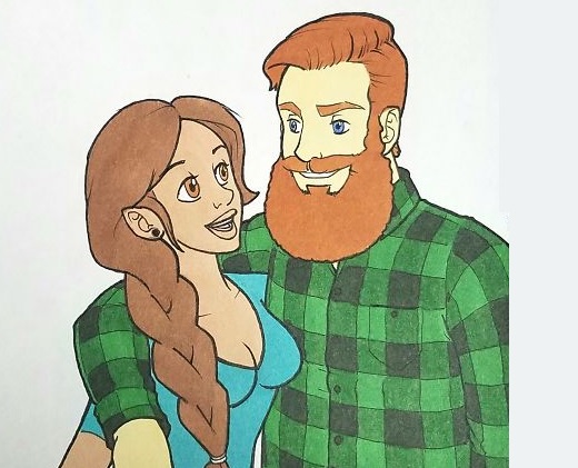 Boyfriend Draws Girlfriend In 10 Different Cartoon Styles And It's Adorable  - TettyBetty