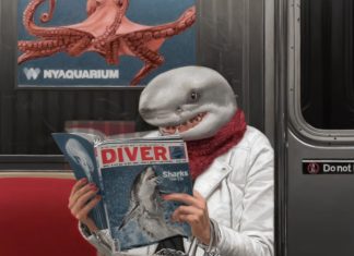 Matthew Grabelsky Creates Surreal NYC Subway Paintings
