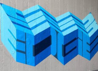 Graffiti Artist Creates Multi-Layered Lettering on Walls