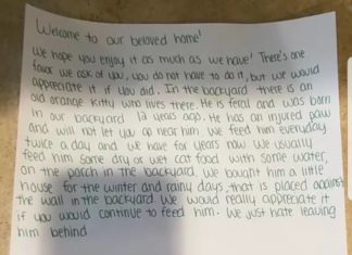 Previous Owners Leave Sweetest Note to New Residents