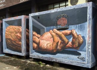 Artist Makes Dull Buildings and Streets More Interesting