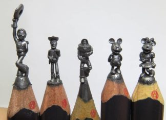 Taiwanese Artist Makes Sculptures from Pencil Tips