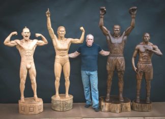 Sculptor Makes Amazing Statues of Famous Athletes
