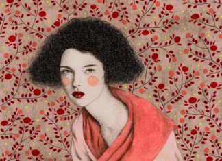 Artist Combines Fashion Portraits with Stunning Patterns of Flowers