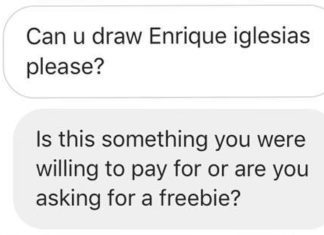 Want to be Drawn for Free? Well, Think Again