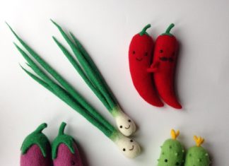 Cool Felted Food Pairs Created by Ukrainian Artist