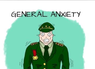 A Student Illustrates Everyday Life and Anxiety