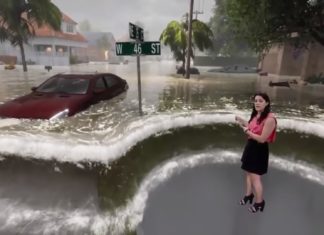 Weather Channel Uses a Green Screen to Show Flood Simulation