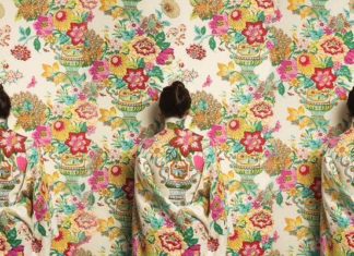 Artist Makes Her Body Disappear By Painting it Into Floral Backgrounds