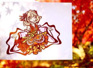 Japanese Artist Lets Nature Color Her Drawings