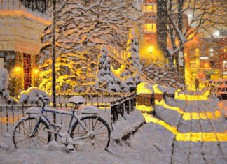 Artist Paints Beautiful Winter Sceneries