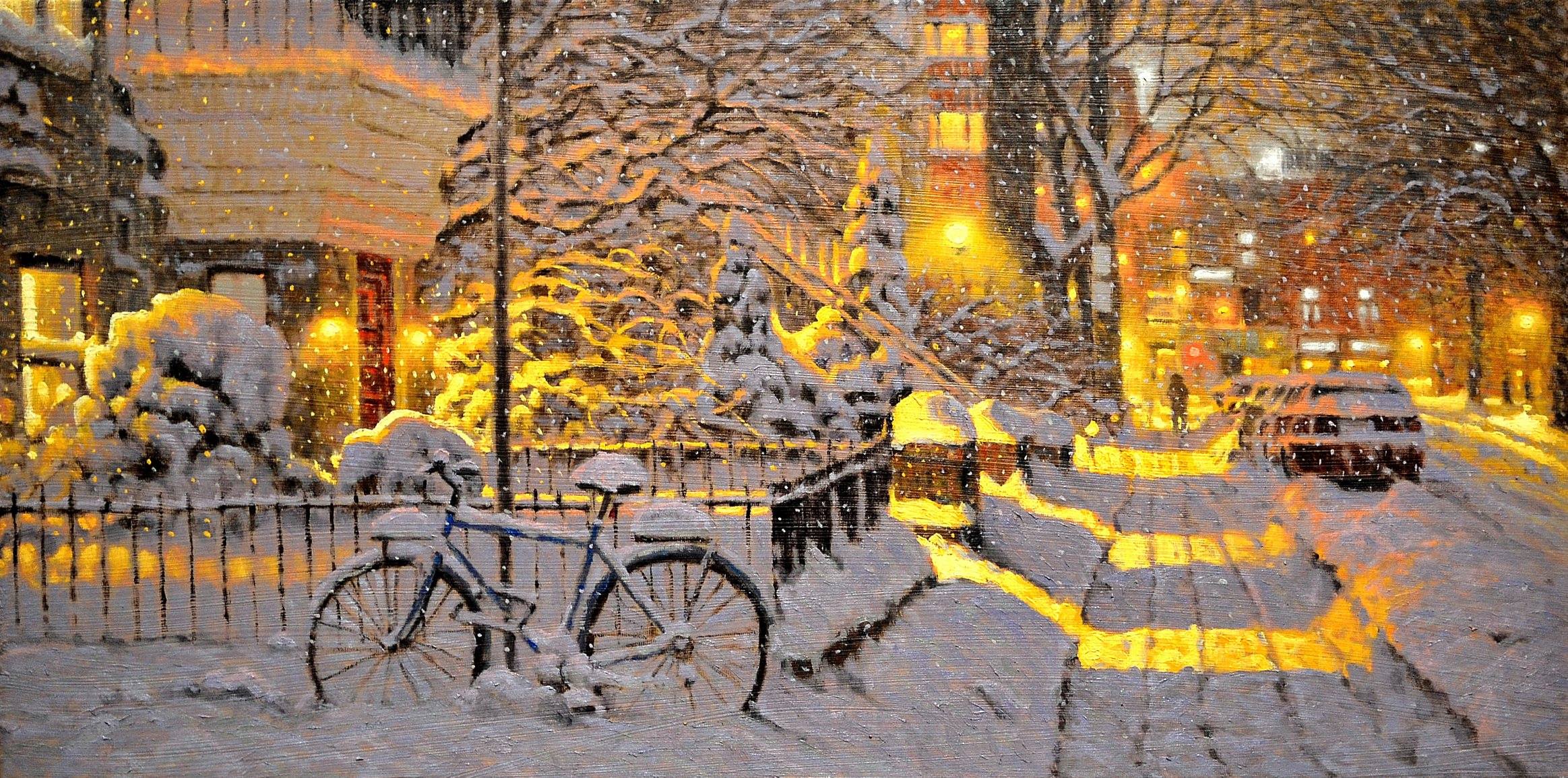 Artist Paints Beautiful Winter Sceneries - TettyBetty2327 x 1155