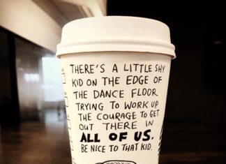 Josh Hara Creates Coffee Cup Art
