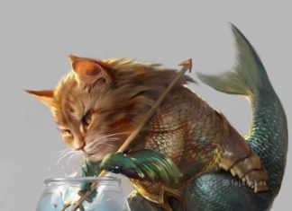 Indonesian Illustrator Reimagines Cats as Superheroes