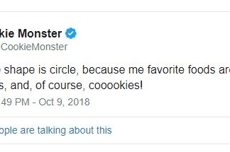 Cookie Monster’s Hilarious Tweets About Cookies