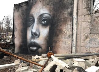 Artist Uses Ashes of California Fires to Create Incredible Mural Artworks