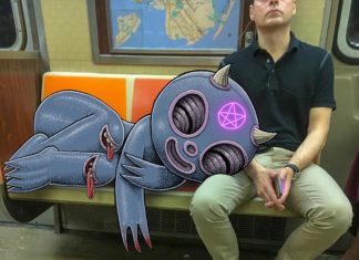 Artist Creates Playful Monsters Inside the NYC Subway