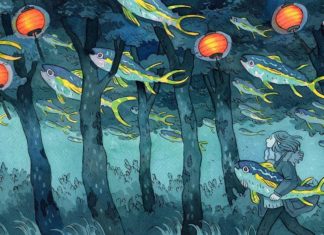 Heikala Creates Blended Ink and Watercolor Illustrations Inspired by Japan