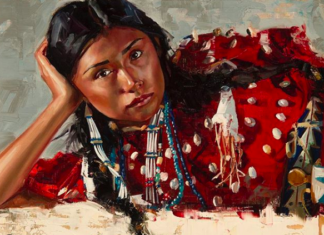 Artist Creates Beautiful Drawings of Native American Women