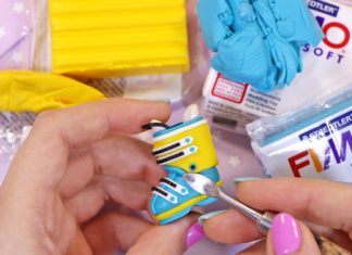 Colorful Art pieces Made from Polymer Clay