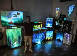 These Paintings Glow in the Dark