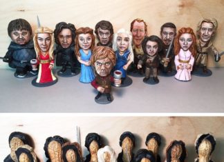 Amazing Art Figurines Created With Peanuts