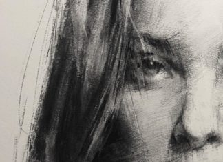 Awesome Charcoal Painting by Shima Rabiee