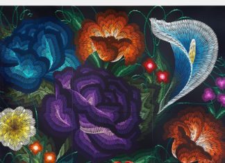 Artist Creates Flowery Murals Inspired by Mexican Folklore