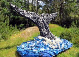 Artist Turns Trash Into Art to Raise Awareness About Ocean Pollution