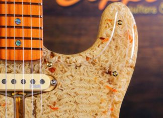 Check Out This Cool Guitar Made of Noodles