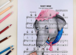 Teacher Draws Adorable Disney-Inspired Images on Music Sheets
