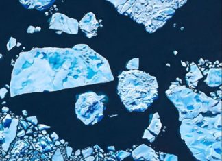 Zaria Forman’s Hyperrealistic Icy Landscapes