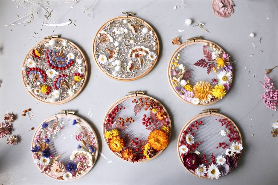 Celebrate Spring Through Olga Prinku's Flower Embroideries - TettyBetty