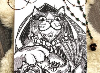 Artist Draws Undiscovered Cat Tribes That are Inspired By a Dream He Had