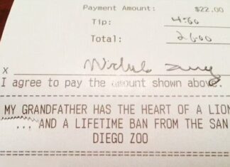 34+ Outrageous Notes Left on Receipts