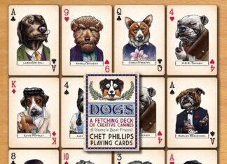 Artist Creates Deck of Playing Cards Featuring Dogs as Famous People
