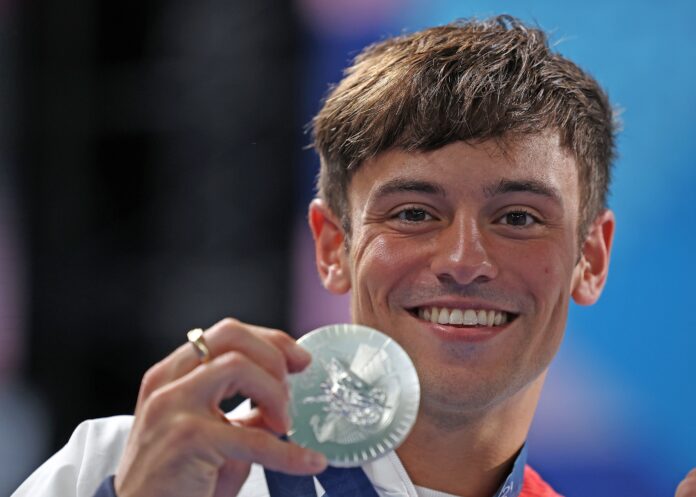 Tom Daley at the Paris 2024 Olympics in July 2024